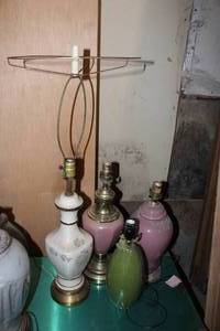 lot 217 image: 4 Ceramic Lamps See Photos