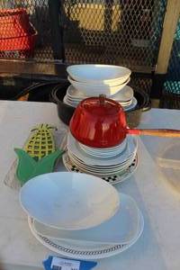 lot 241 image: Large Roasting plan and dishes