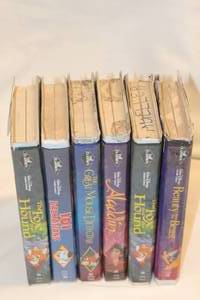 lot 288 image: 6 Disney Black Diamond Label VHS