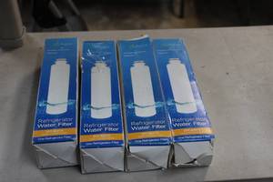 lot 339 image: Eco Aqua Refrigerator Replacement Filter Quantity of 4