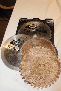 lot 264 image: chop saw replacement blades