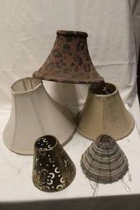 lot 363 image: Selection of Small and very Small lampshades as shown in pictures