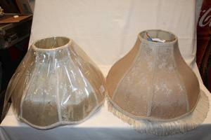 lot 360 image: Two Vintage Style Lampshades, very good condition, Appear unused