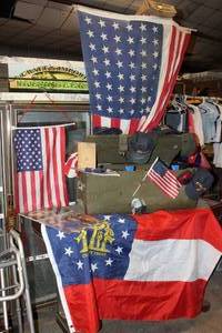 lot 417 image: Military Trunk and Contents