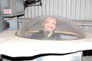 lot 372 image: Interesting Dome Window Countless Possibilities (CHARLIE NOT INCLUDED)