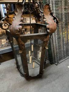 lot 88 image: Industrial Size Light Fixture CHARIE NOT INCLUDED