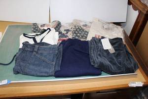 lot 120 image: Womens Clothes Patriotic Shirts SIP, Lauren Top, Jones New York Pants with tags
