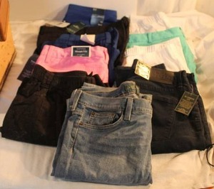 lot 74 image: Womens Clothes Pants Lauren, Talbots, White stag, Style&co with tags