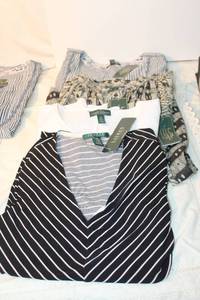 lot 160 image: Womens Clothes (4) Lauren tops size M with tags