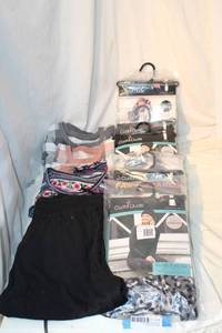 lot 168 image: Womens Clothes Cuddl Duds shirts and pants, (2) Thermal, sweatshirt Size M