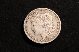 lot 8 image: 1903 Morgan Silver Dollar Coronet Head Coin