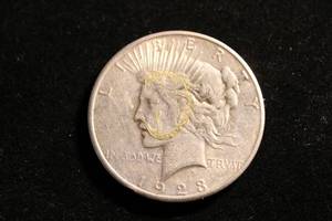 lot 12 image: 1923 Peace Liberty Head One Dollar Silver Coin
