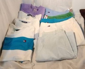lot 260 image: Womens Clothes Size 8 Tommy Hilfiger shirts and shorts