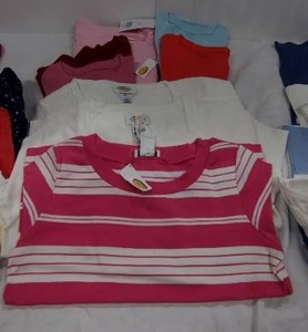 lot 262 image: Womens Clothes Size M Talbots pink and white tops all with tags