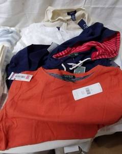 lot 276 image: Womens Clothes Size L Lauren tops and hoodie all with tags