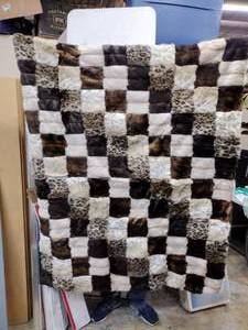 lot 123 image: Dennis basso home faux fur throw