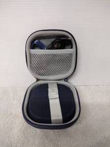 lot 3 image: Bose Bluetooth Speaker model 423816 with case and USB charger
