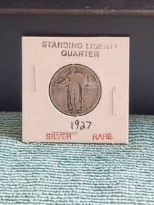 lot 2 image: 1927 Standing Liberty Silver Quarter