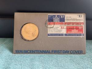 lot 11 image: 1974 Bicentennial First Day Cover - John Adams