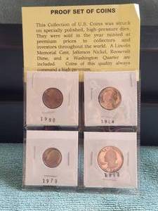lot 20 image: Proof set of Coins