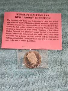 lot 35 image: 2005 Kennedy Half Dollar - Gem Proof Condition
