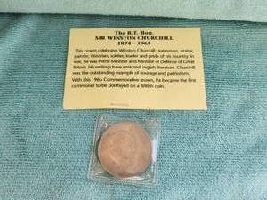 lot 117 image: 1965 The R. T. Hon. Winston Churchill British Coin