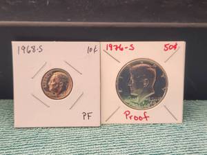 lot 55 image: Selection of Proof coins