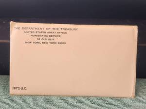 lot 80 image: 1972 Uncirculated Mint Set -Bureau of the Mint