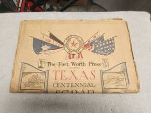 lot 174 image: Vintage Fort Worth Press Newspaper - 1936 Texas Centennial