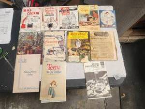 lot 170 image: Selection of vintage cookbooks