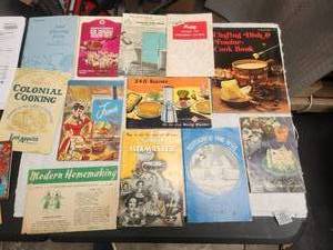 lot 168 image: Selection of vintage cookbooks