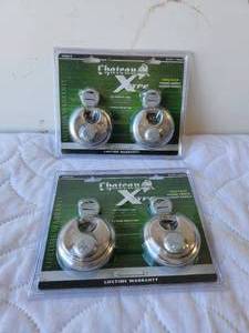 lot 201 image: Chateau Xtype twin pack locks - 2 packs