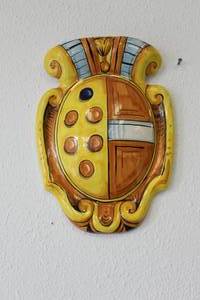 lot 16 image: Wall Art - Crest of the Famous Medici Family of Florence