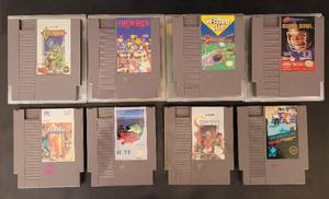 lot 21 image: (8) VINTAGE NINTENDO VIDEO GAME CARTRIDGES AS SHOWN. CHECK THESE OUT (SOLD 8 X THE MONEY)