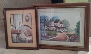 lot 75 image: (2) FRAMED ART PRINTS AS SHOWN.