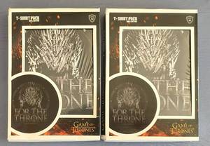 lot 80 image: (2) GAME OF THRONES T-SHIRT PACKS AS SHOWN.