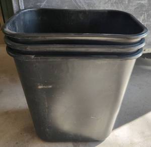 lot 84 image: (3) OFFICE TRASH CANS AS SHOWN.
