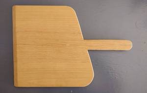 lot 97 image: LARGE WOODEN SERVING BOARD AS SHOWN.