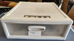 lot 103 image: STERILITE STORAGE DRAWER AS SHOWN.