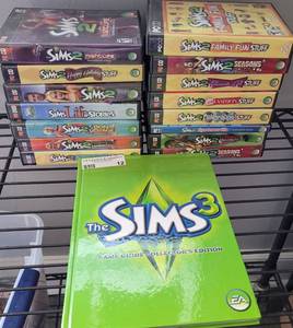 lot 12 image: SIMS PC CD SET AS SHOWN.