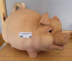 lot 29 image: LARGE SIZE PIGGY BANK AS SHOWN.