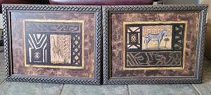 lot 40 image: SAFARI-THEMED WALL FRAMES AS SHOWN.