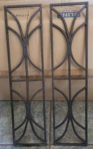 lot 42 image: (2) METAL WALL DECOR AS SHOWN.
