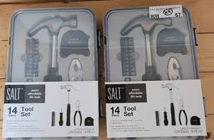 lot 67 image: (2) NEW, UNOPENED 14-PIECE TOOL SETS AS SHOWN. (SOLD 2 X THE MONEY)