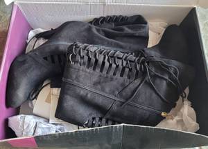 lot 81 image: LANE BRYANT BOOTS IN BOX AS SHOWN.