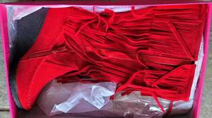 lot 82 image: FOREVER BOOTS IN BOX AS SHOWN.