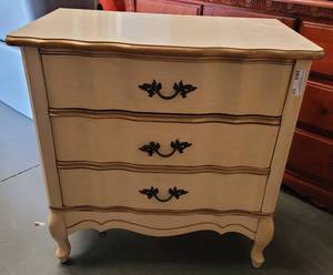 lot 131 image: VINTAGE WOODEN CHEST IN STYLEDESIGN SHOWN.
