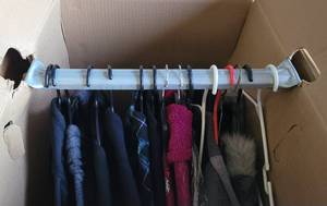 lot 160 image: BOX LOT OF ASSORTED CLOTHING AS SHOWN.