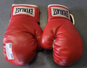 lot 168 image: EVERLAST BOXING GLOVES AS SHOWN.