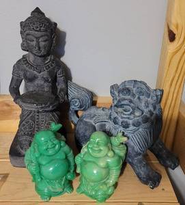 lot 171 image: RELIGIOUS FIGURES AS SHOWN.
